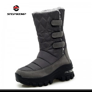 Giày bốt đi tuyết không thấm nước cho nữ Giày đi ngoài trời mùa đông ấm áp giữa bắp chân