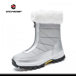 Jinan Boots Winter Snow Boots Waterproof Shoes Walking Comfortable Hiking Booties
