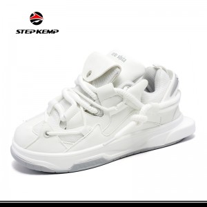 Breathable Mesh Platform Sneakers Casual Footwear Zam Cov Khaub Ncaws Ncaws Pob