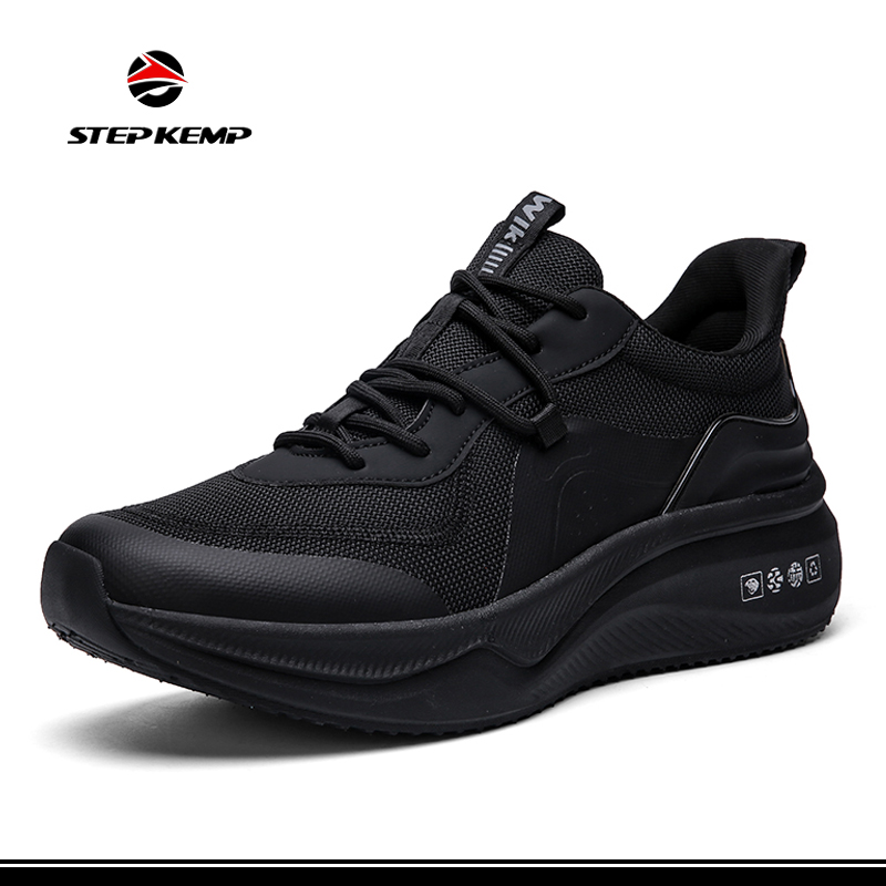 Men's Walking Sneakers Tennis Workout Kuthamanga kwa Gym Breathable Shoes