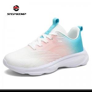 Fashion Breathable Flyknit Mbio Wanaume Walking Sport Shoes