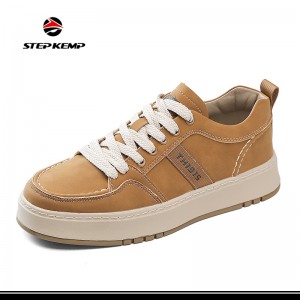 Low Top Sneakers Lace up Classic Casual Walking Skateboard Shoes