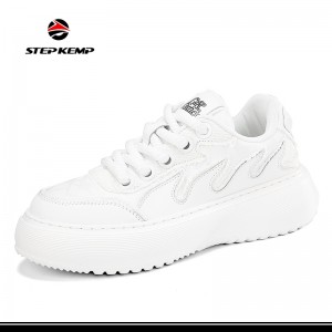 White Fashion Leisure Board Casual Footwear Shoes for Men