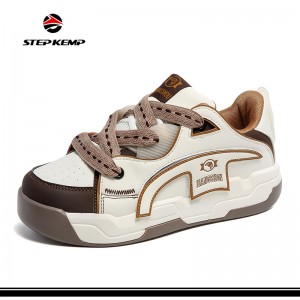Lovers Casual Fashion Thick Bottom and Shoelace Sports Bread Shoes