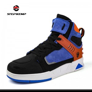 Wear-Resistant High-Top Skateboard Shoes for Men Outdoor Casual Shoes