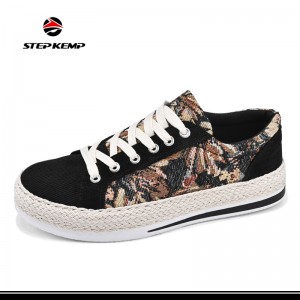 New Vintage Style Men Fashion Casual Sneakers Flat Canvas Skateboard Shoes