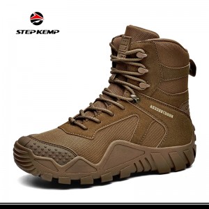 Mens Lightweight Tactical Breathable Tactical Wurk Leather Boots
