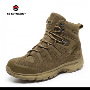 Mens Outdoor Ankle Hiking Trekking Walking Shoes Work Combat Jungle Boots