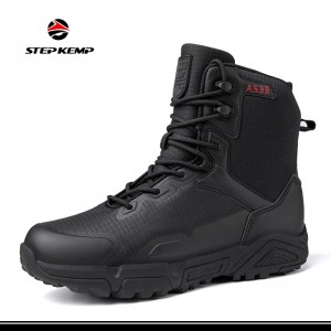 I-Men's Waterproof Nylon Upper Hiking Non Slip Winter Outdoor Boots