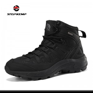 Mens Large Size Outdoor Hiking Tactical Boots Combat Breathable Shoes