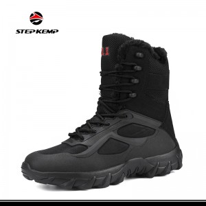 Outdoor Tactical Combat Training Waterproof Desert Leather Anti Slip Hiking Boots
