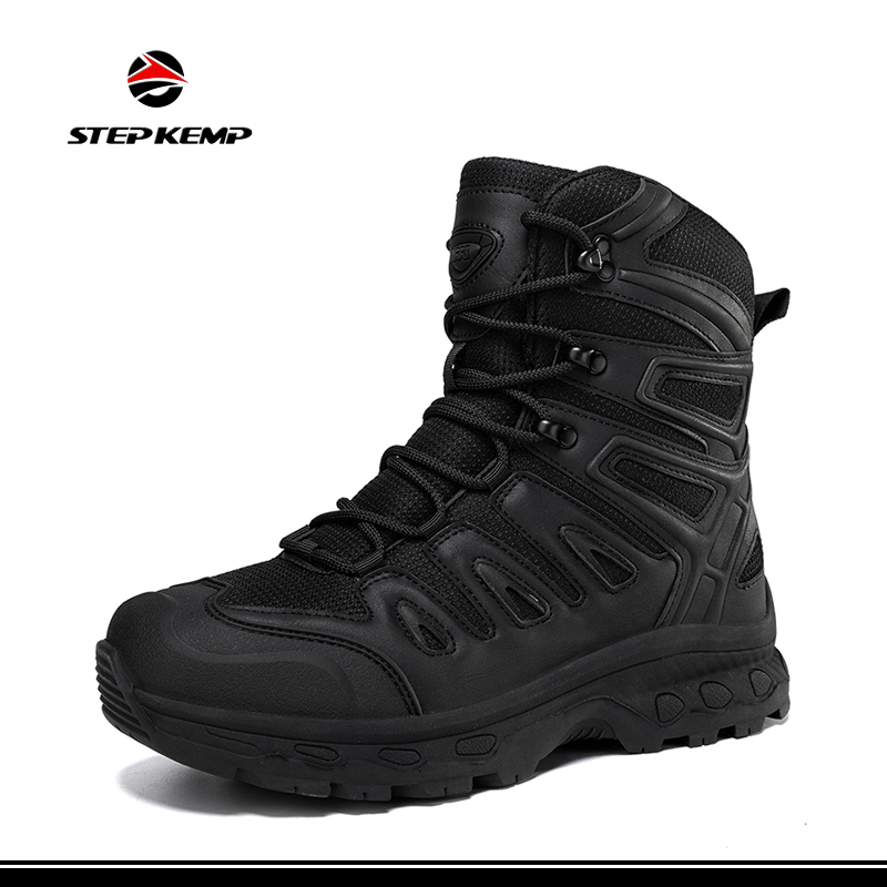 Mga Lalaki nga Tactical Waterproof Lightweight Combat Non-slip Hiking Outdoor Boots