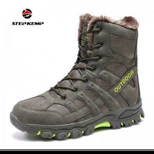 Зимски кадифен облоги борбени пустински чизми против лизгање, отпорни на вафти за лов планинарски чевли