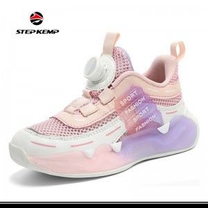 Kids Sport Shoes Ophunzira Breathable Mesh Ana Atsikana Sneakers