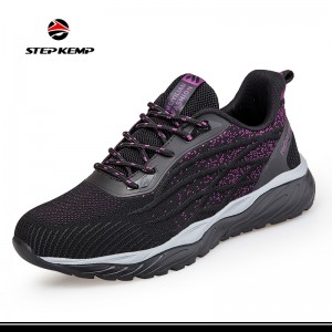 Mens Womens Non Slip Walking Jogging Workout Fitness Lightweight Flyknit Shoes