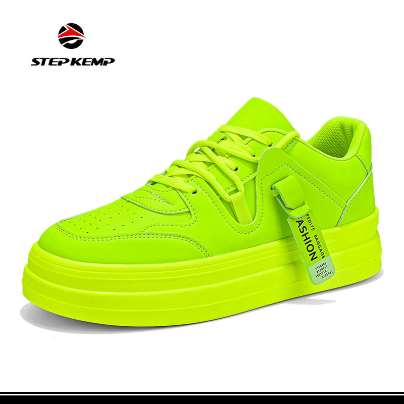 Ilogo Yangokwezifiso PU Comfortable Breathable Sports Casual Skate Shoes