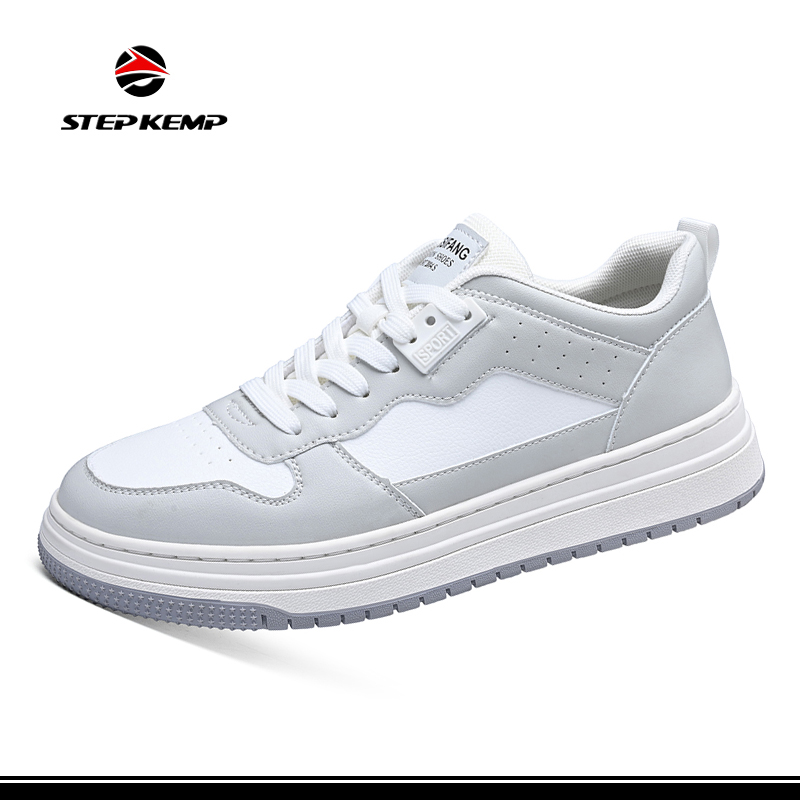 Te Kounga teitei White Sports Sneakers Skate Casual Board Shoes mo nga tane