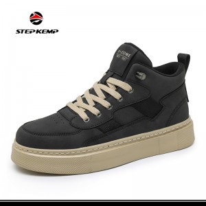 I-Brand eNtsha ye-Microfiber ye-Upper Outdoor Casual Sneaker ebalekayo i-Athletic Sport Shoe