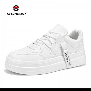 Custom Logo PU Comfortable Breathable Sports Casual Skate Shoes