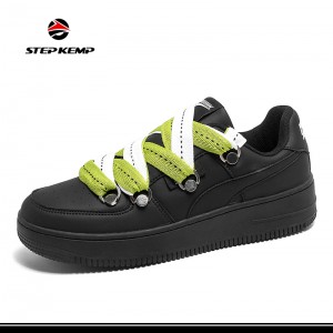 Low Top Non-Slip Soft Sole Shock-Absorbing Classic Thick Bottom Board Shoes