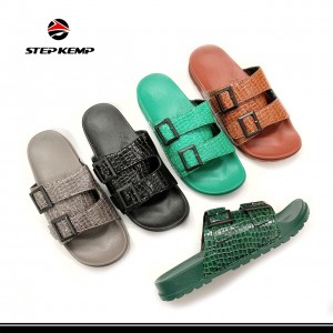 I-PVC edumileyo yaMadoda abasetyhini i-Slippers i-Summer Sandals Shoes