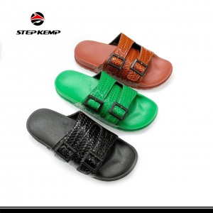 Maarufu kwa PVC Wanaume Wanawake Slippers Summer Sandals Shoes