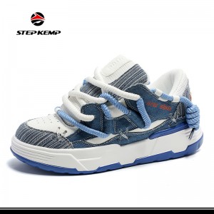 Popular Breathable Sneakers Shoes Hard-Waring solatium Skateboarding Shoes