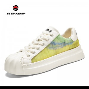 Custom Trendy Casual Walking Style Designer Sakteboard Sneakers kanggo Pria