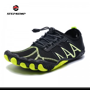 ស្បែកជើងបុរសហែលទឹក Aqua ជើងទទេរ Quick-Dry Beach Water Shoes