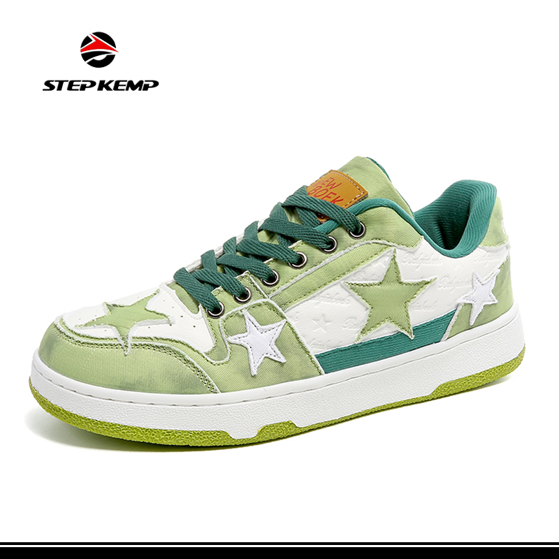 Green Colorful Fashion Footwear Comfort Casual Sneakers Skate Shoes