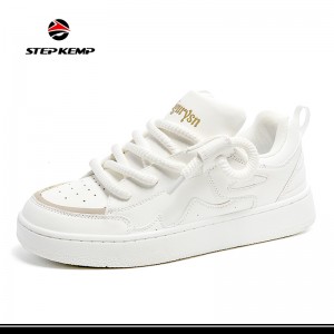 Unisex Wholesale White Classic Casual Fashion Branded Sports Skate Shoes