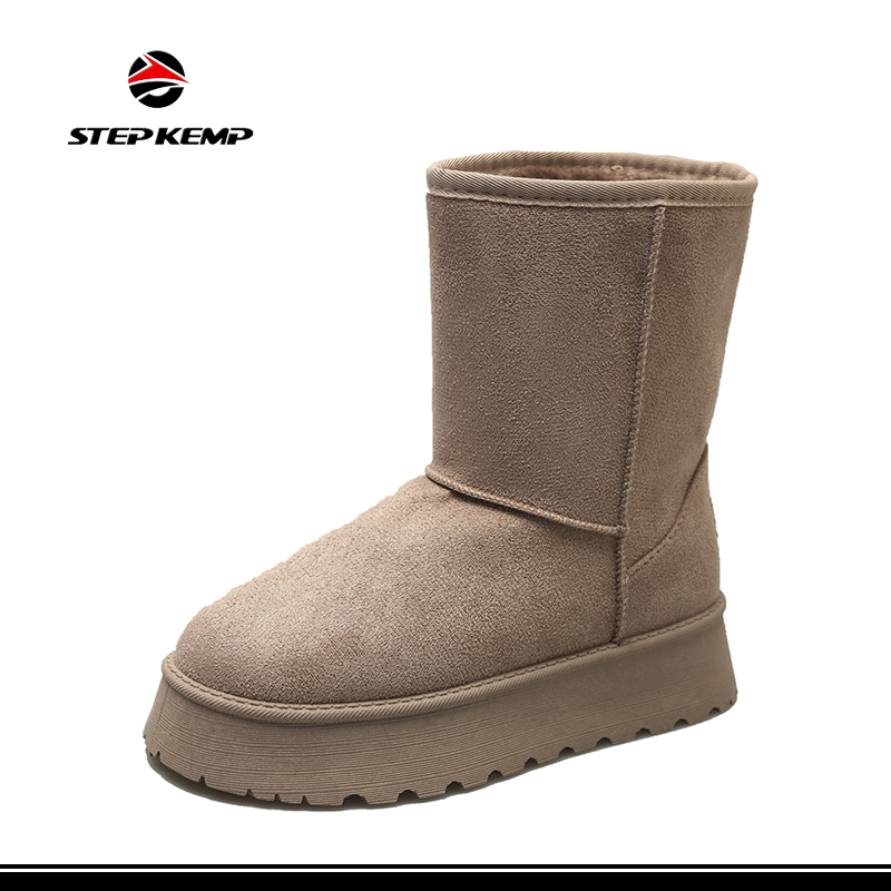 ເກີບ Snow Boots ຂອງແມ່ຍິງຄົນອັບເດດ: ກັນນ້ໍາ ສະດວກສະບາຍ ເກີບ Calf ກາງ