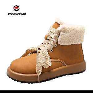 Womens Winter Waterproof Shoes Walking Comfortable Hiking Snow Boots