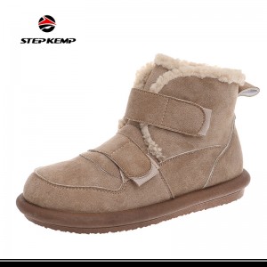 แบรนด์โรงงานฤดูหนาว WARM Sheepskin รองเท้าบูทรองเท้าออกแบบ Furry Snow BOOTS