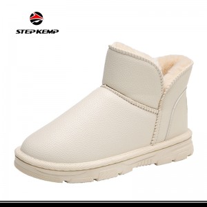 New Fashion Ankle Women Flats Casual Shoes Winter Warm Fuzzy Boots