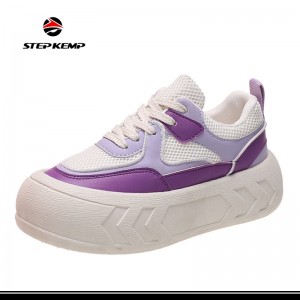 Womens Walking Sneakers Casual Strap Mesh Upper Breathable Sports Shoes