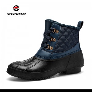 Neues Design Damen Outdoor Winter Anti-Slip Casual Baumwolle Leder Wasserdichte Stiefel EX-23H8135