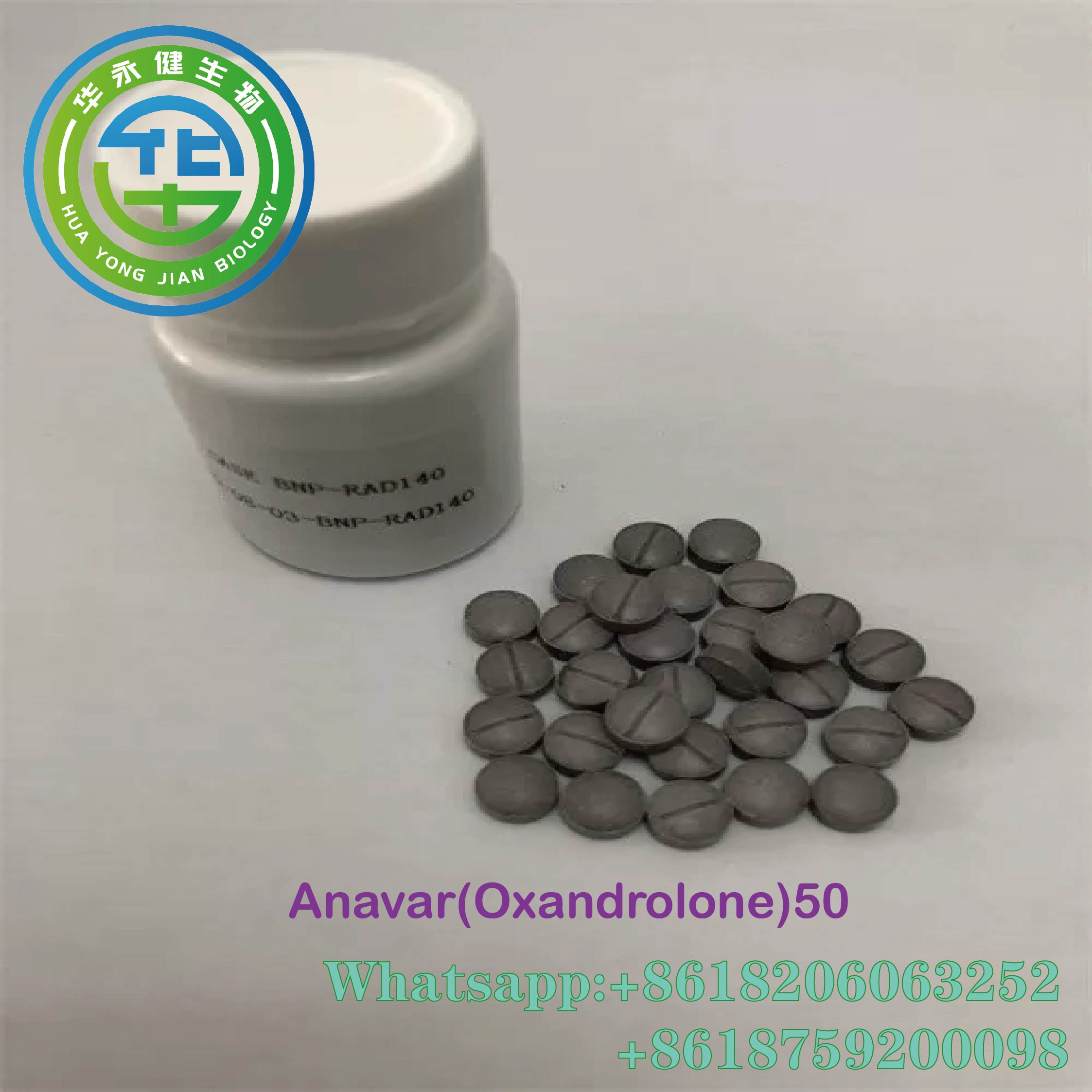 Anavar 50mg*100 Pills  Oxandrolone Oral Anabolic Steroids 50mg*100/bottle