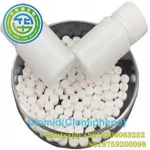 Clomiphene 100Pic/bottle Antiestrogen Steroid Hormones Powder 50-41-9 Clomid 50mg