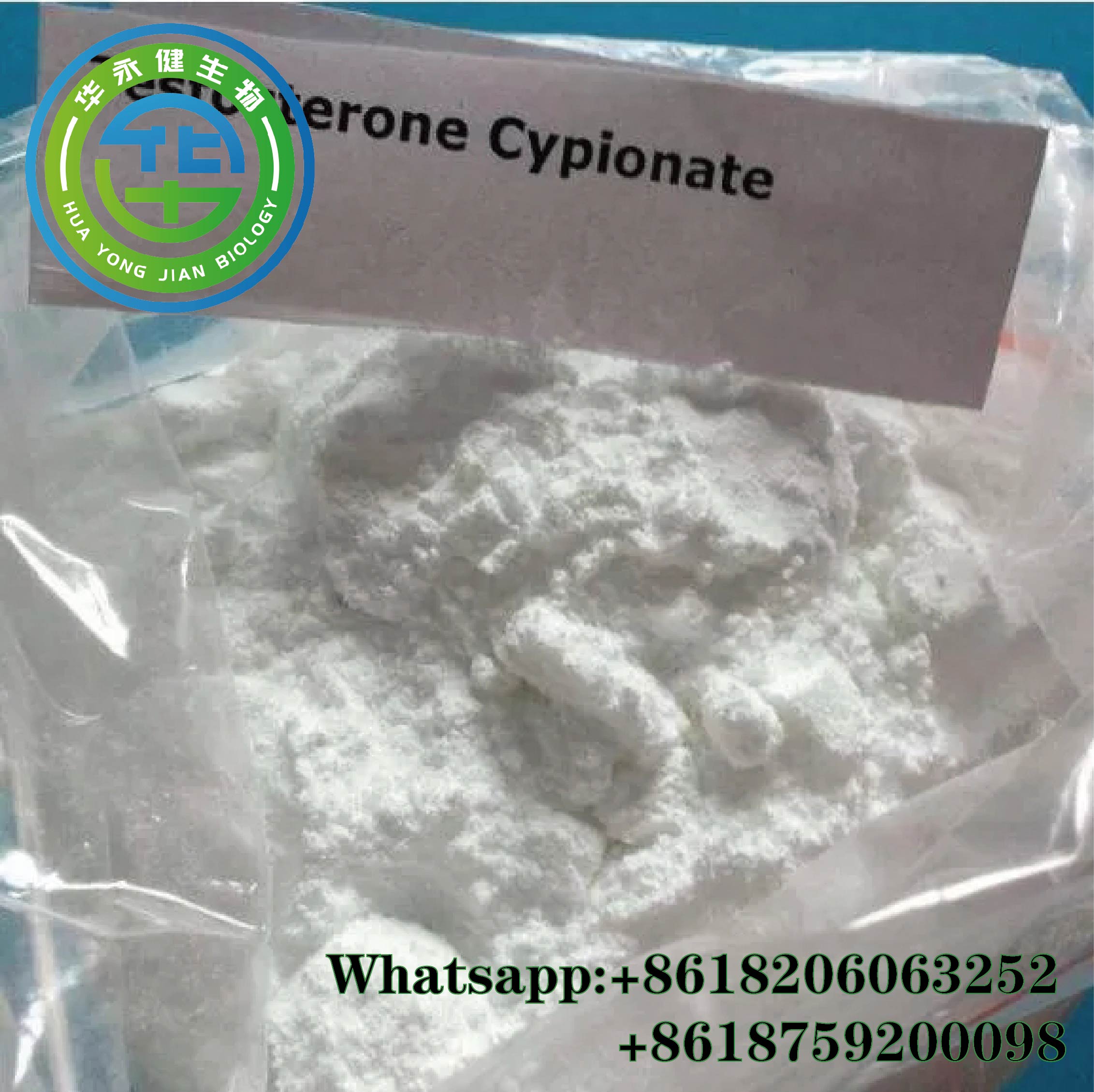 Testosterone Test C Raw Steroid White Powder Testosterone Cypionate CAS 58-20-8  For Body Building Featured Image