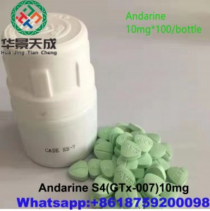 GTX-007 10mg*100pills/bottle SARM Oral Steroids CAS 401900-40-1  Powder For Bodybuilding S4 Andarine Tablets