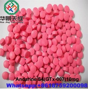 Andarine S4 100pills/bottle Raw Sarms Powder GTx-007 10mg Tablets for Male Female Burning Fat CAS 401900-40-1
