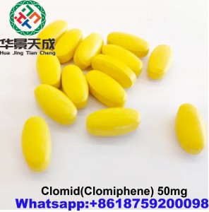 Clomiphene 100Pic/bottle Antiestrogen Steroid Hormones Powder 50-41-9 Clomid 50mg