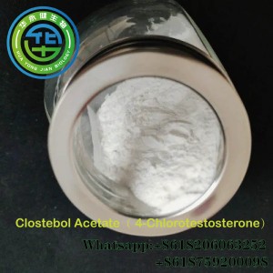 4-Chlorotestosterone Acetate /Clostebol Acetate/Turinabol Raw Steroid Powders CAS:855-19-6