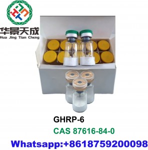 GHRP-6  Releasing Hexapeptide Muscle Building Peptides Safe Pass ghrp6 CAS 87616-84-0