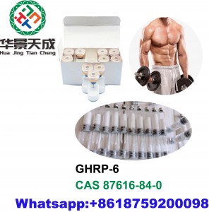 GHRP-6  Releasing Hexapeptide Muscle Building Peptides Safe Pass ghrp6 CAS 87616-84-0
