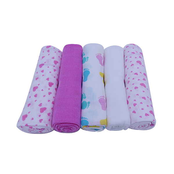 3pcs 5pcs 6pcs pack 100% Cotton Baby Muslin Diapers Baby Nappies