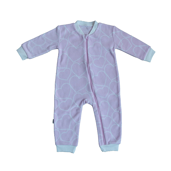 100% polyester baby fleece overalls