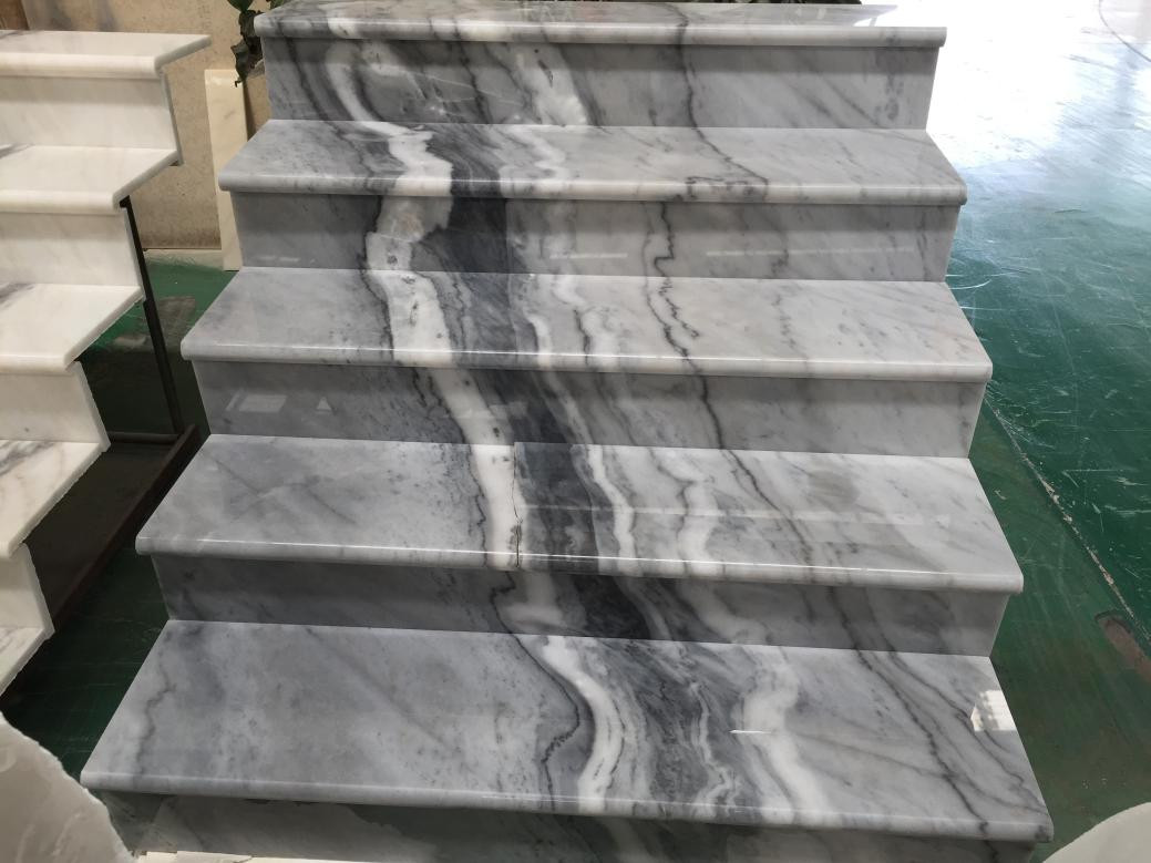 White Polished Surface Stair Board