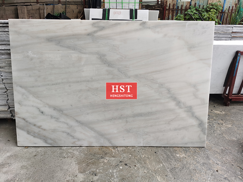 Factory directly White gray veins marble for office building